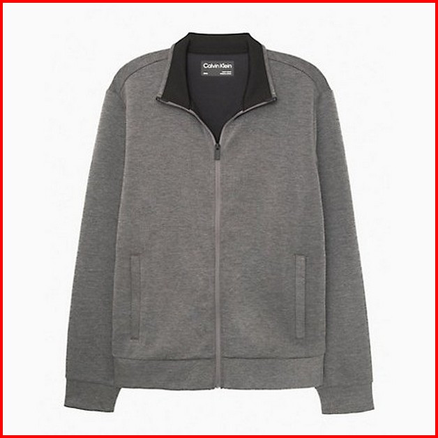 Чоловіча кофта на замку Calvin Klein Move 365 Full Zip Sweatshirt ОРИГІНАЛ (розмір S, М) сіра