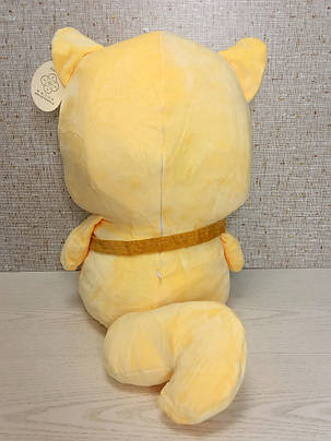 М'яка іграшка з пледом всередині "Білочка" яскраво-жовта, фото 2