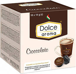 Шоколад у капсулах Dolce Aroma Dolce Gusto CIOCCOLATO 16 шт. (Нескафе Дольче Густо) Італія