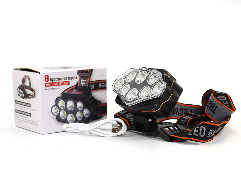 Ліхтар налобний Bailong micro USB BL-XC-88 80шт 9888, фото 1