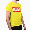 Футболка чоловіча жовта з принтом "Marvel" 2XL, фото 2