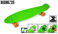 Пенниборд Nickel 27" Green Світяться колеса, фото 3