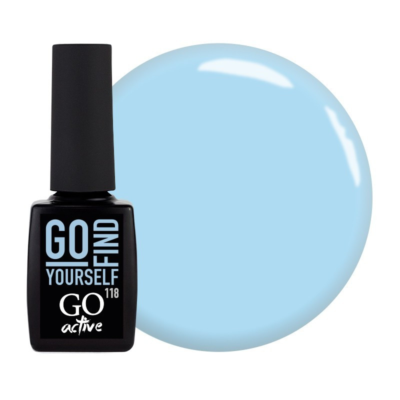 Гель-лак для нігтів Go Active №118 Свіжий блакитний 10 мл