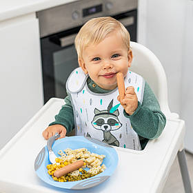 Тарілочка на присосці 1062 Babyono, blue