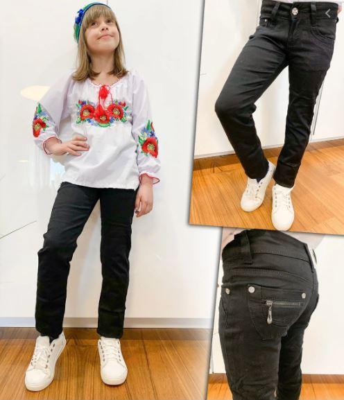 Брюки шкільні підліткові для дівчинки LAFEIDINA JEANS (розмір 23)