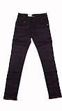 Штани повсякденні підліткові для дівчинки чорні весна стрейч з декором LAFEIDINA JEANS (розмір 22), фото 4