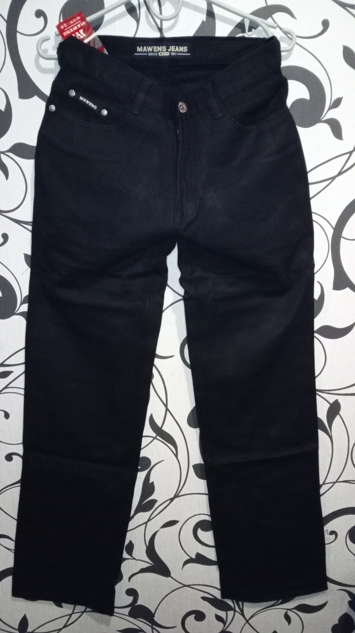 Джинси підліткові для хлопчика Mawens Jeans чорні (28 розмір)