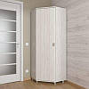 Біла кутова шафа розпашна з полицями і штангою, шафа для одягу в передпокій шириною 70 см Opendoors, фото 3
