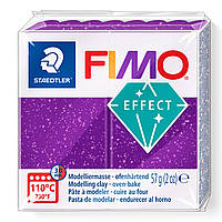 Fimo Effect glitter colour purple фимо эффект фиолетовая с блестками 8020-602 - распродажа