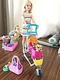 Прогулянка зі цуценятами Барбі з вихованцями в колясці Barbie Stroll 'n Play Pups, фото 4