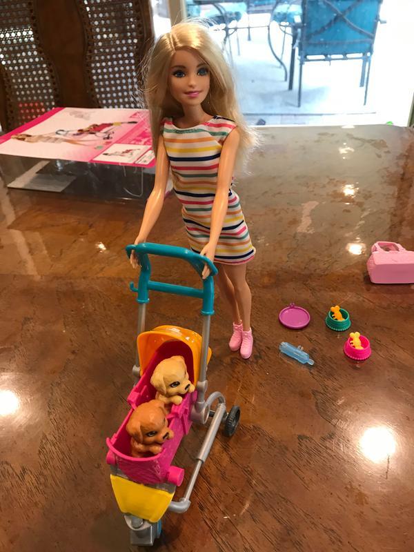 Ігровий набір Барбі з коляскою Прогулянка з цуценятами Barbie Stroll 'n Play Pups