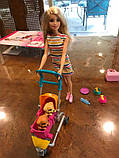 Прогулянка зі цуценятами Барбі з вихованцями в колясці Barbie Stroll 'n Play Pups, фото 3