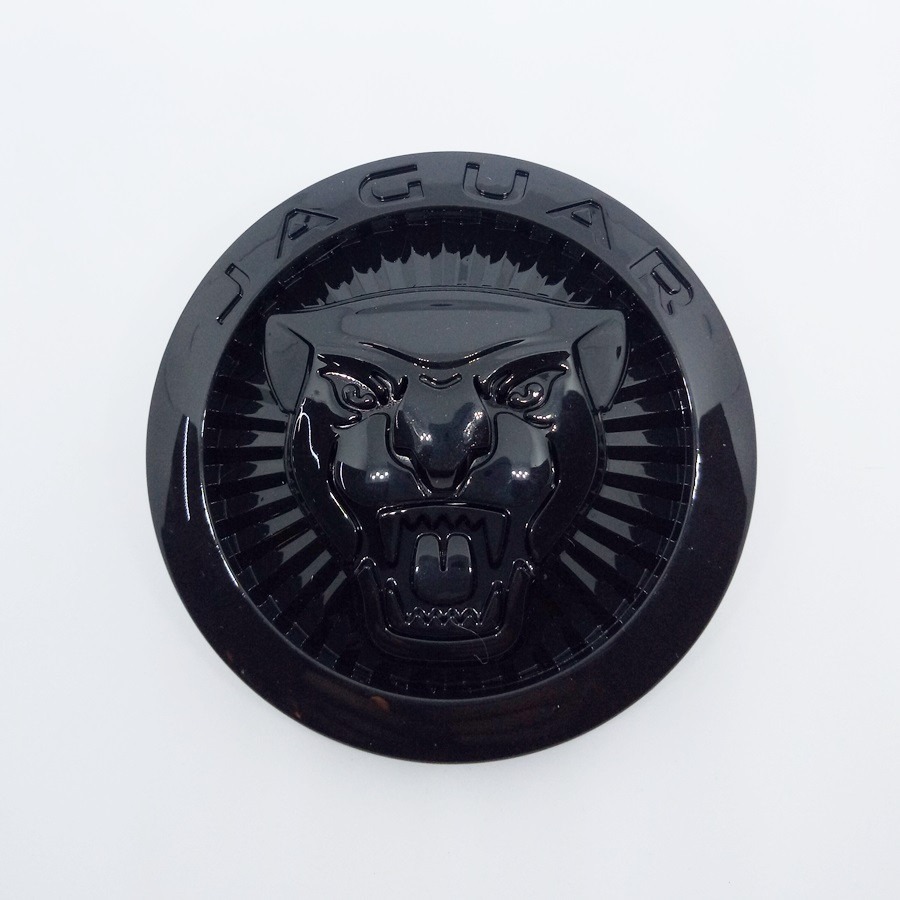 Емблема Jaguar чорна 85 мм. - фото 1 - id-p1453711399