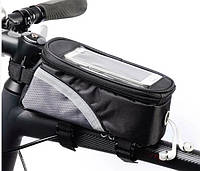 Сумка велосипедная под смартфон на раму BAO-012, XL 6"