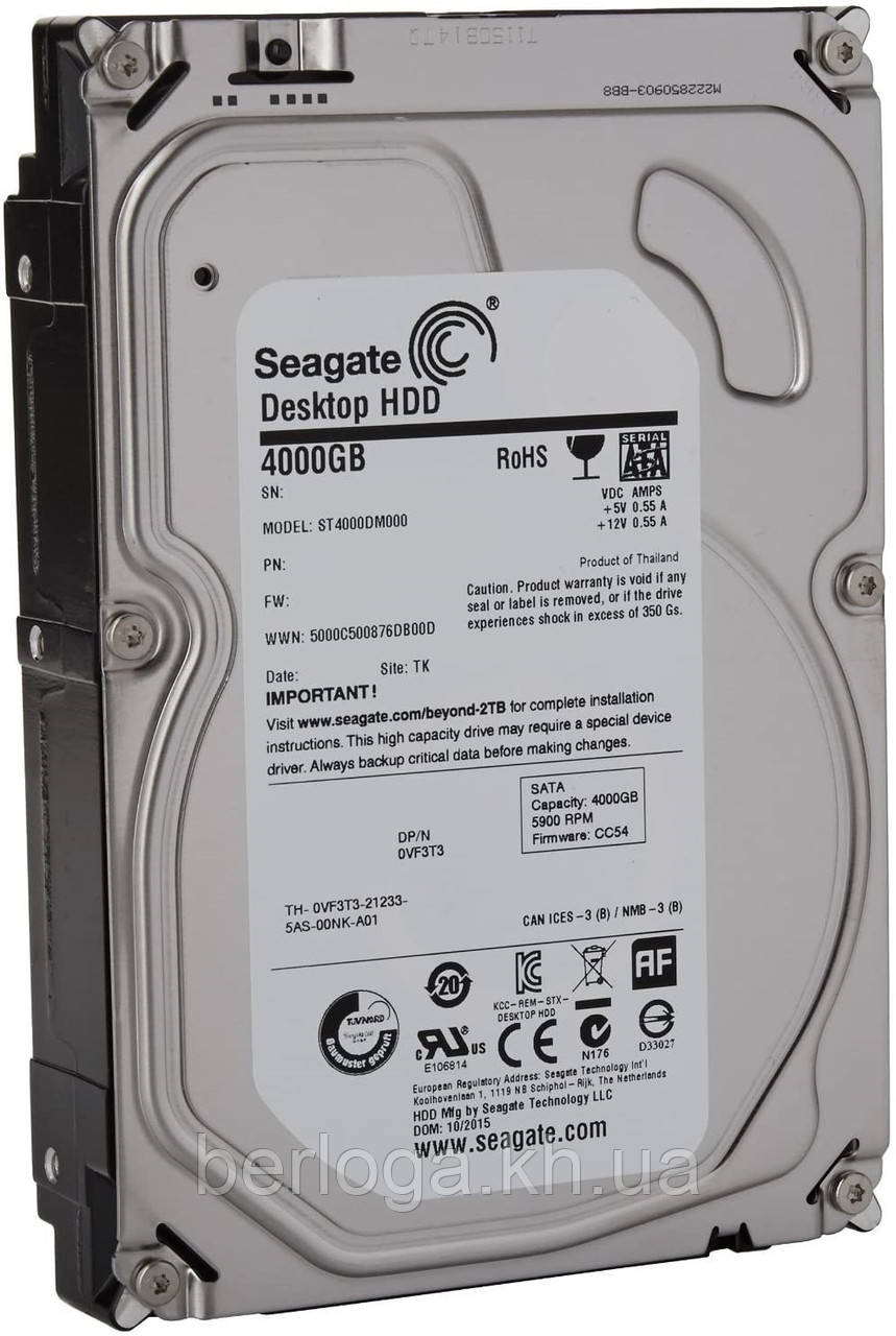 Жорсткий диск Seagate HDD.15 ST4000DM000 Desktop 4TB