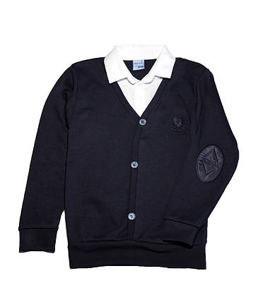 Сорочка для хлопчика імітація пуловер білий комір (від 6 до 14 років) - арт.1453718007, фото 2