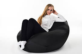 Безкаркасне крісло мішок великого розміру XXL, чорне