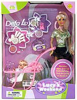 Лялька 20958 DEFA Lucy з коляскою, дитиною та аксесуарами