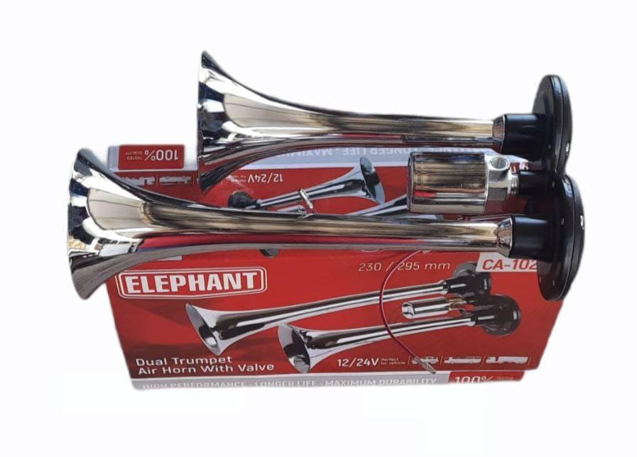 Сигнал повітряний CA-10238 Elephant 2 дудки метал 12v