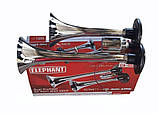 Сигнал повітряний CA-10238 Elephant 2 дудки метал 12v/24v, фото 3