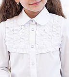Шкільна блузка Світ блуз мод.  5093 біла, фото 3