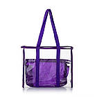 Прозора пляжна сумка-шопер Фіолетовий