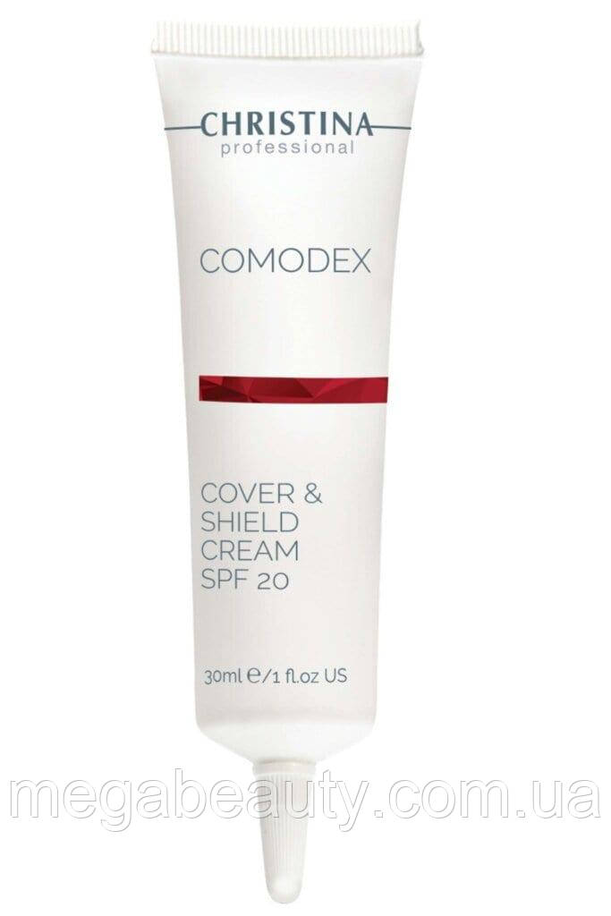 Comodex Cover&Shield Cream SPF 20 - Комодекс Крем з тонуючим ефектом SPF 20, 30 мл Christina