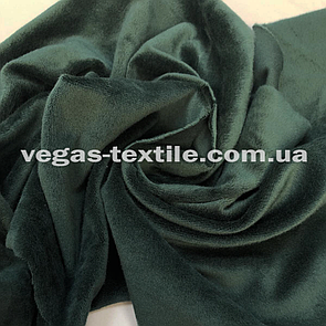 Тканина Велюр плюш стрейч Пляшковий