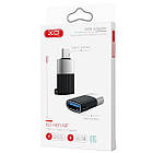 Перехідник XO NB149-F USB2.0 to Type-C Black, фото 3