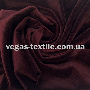 Тканина Велюр плюш стрейч Марсала