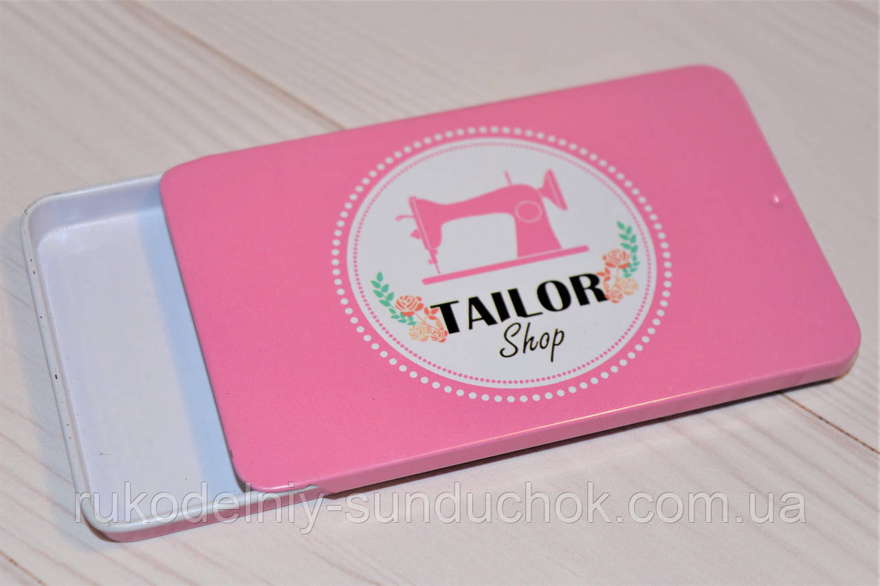 Бляшана Коробочка для дрібниць прямокутна "слайдер" (9,5*6*1 см), фото 1