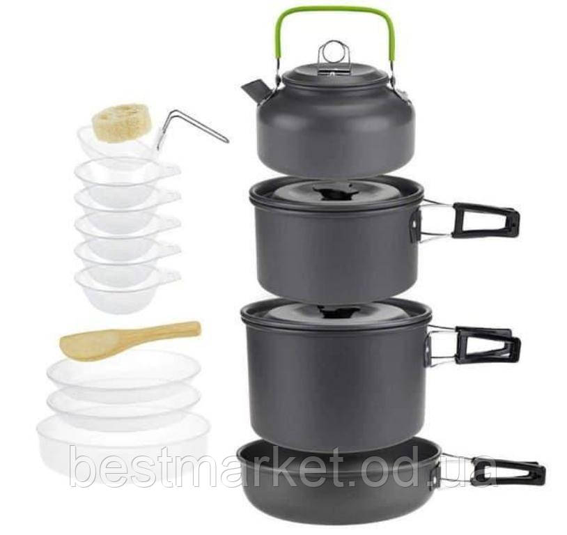 Набір Туристичний посуд на 4-5 осіб Cooking Set DS-500