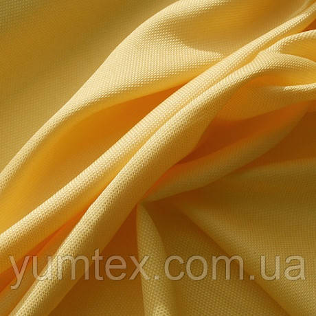 Портьєрна тканина ріжок Брук (під льон), колір жовтий