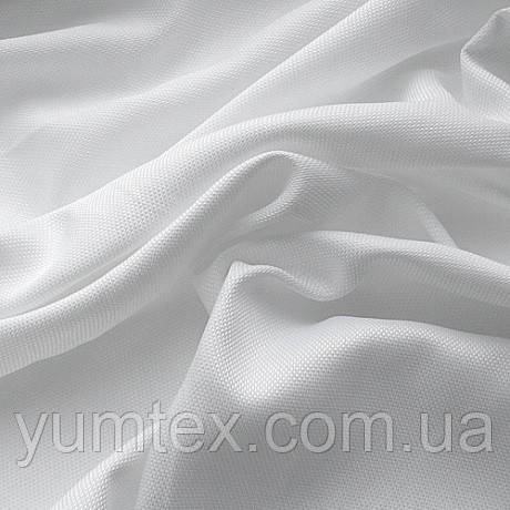 Портьєрна тканина ріжок Брук (під льон), колір білий