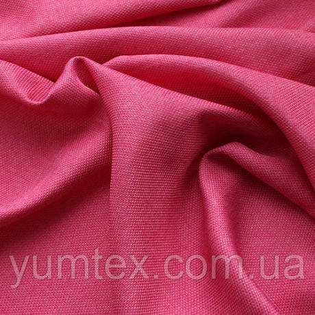 Портьєрна тканина ріжок Брук (під льон), колір рожевий