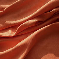 Портьєрна тканина ріжок Брук (під льон), колір оранжевий