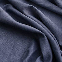Портьєрна тканина ріжка (під льон), колір синій