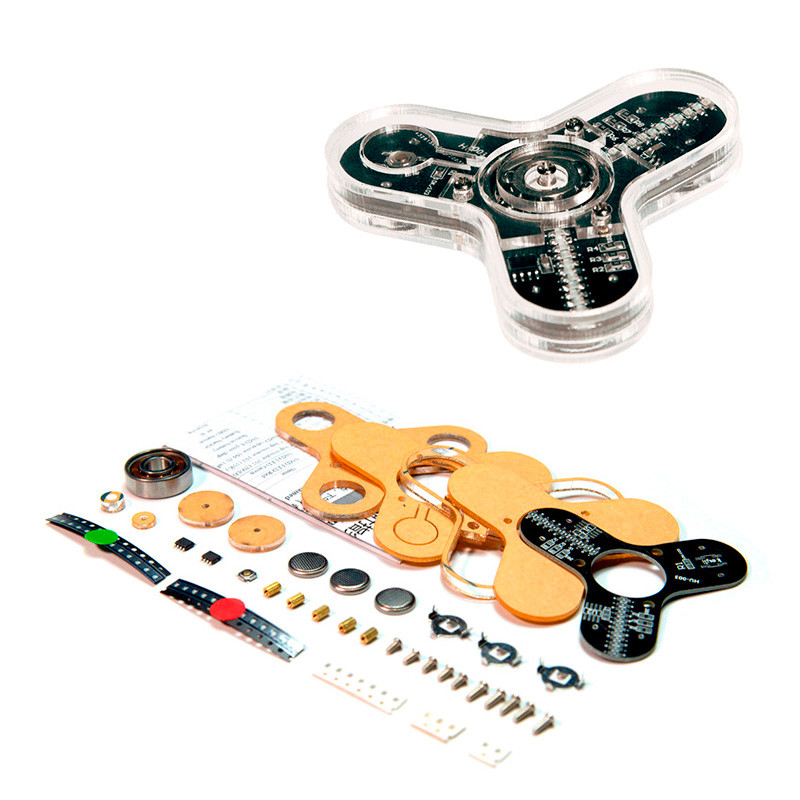 Спінер світловий - складання радіолюбителя DIY Kit( паяння компонентів)