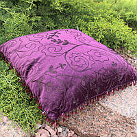 Подушка баклажанового цвета 40х40 см
