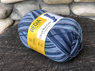 Носкова пряжа REGIA серія Casual Blue Color