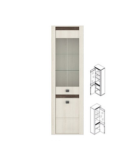 Вітрина Селена REG1W1D ясен сніжний/дуб ансберг ВМК Україна