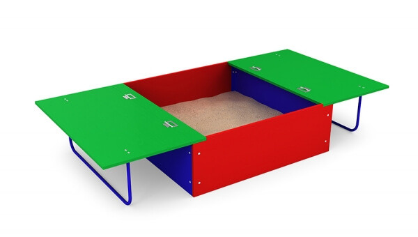 Дитяча пісочниця з кришкою Розкладна 90х90 см (Kidigo ТМ)