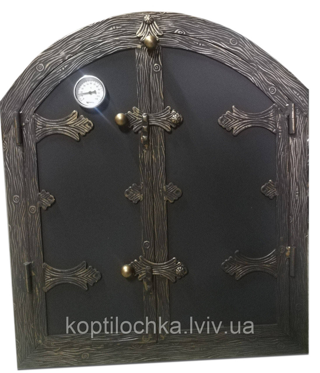 Дверка для коптильні овал "Стріла" утеплена 50x60