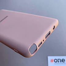 Чохол для Samsung Note 10 Lite з мікрофіброю оксамитовий накладка чохол на самсунг нот 10 лайт бежевий CFA, фото 4