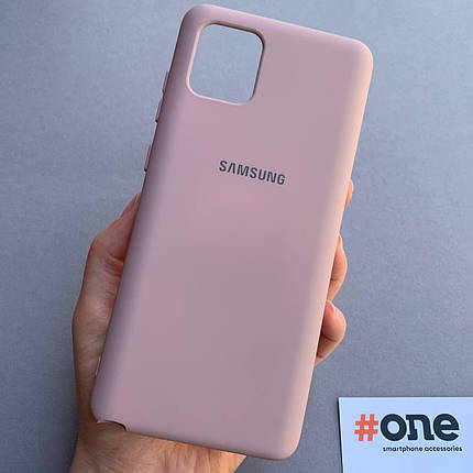 Чохол для Samsung Note 10 Lite з мікрофіброю оксамитовий накладка чохол на самсунг нот 10 лайт бежевий CFA, фото 1