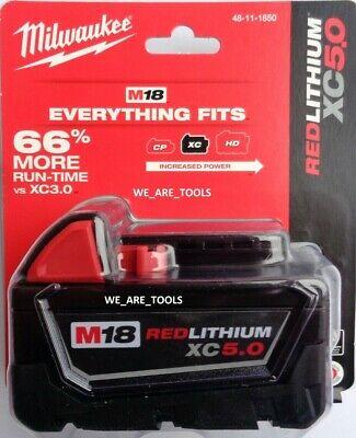 Акумуляторна батарея Milwaukee M18 5.0Ah REDLITHIUM™ 48-11-1850