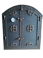 Дверцята для коптильні утеплена "Медальйон" овал 50x60