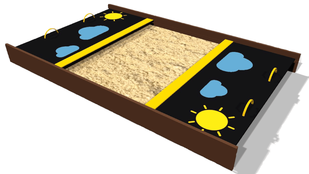 Дитяча пісочниця з кришкою Emogi 340x206 см (Kidigo ТМ)