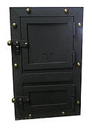 Дверцята пічні "Велика кнопка"