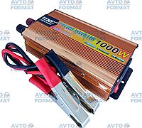 Перетворювач напруги UKC 12V-220V 1000W, авто інвертор 12В-220В 1000Вт